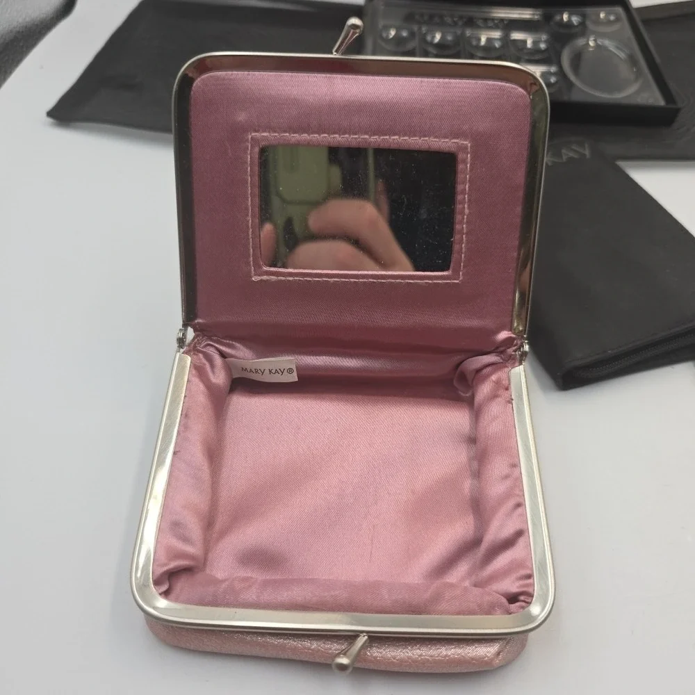 Mary Kay Consultant Travel Folding Mirror with Stand & Accessories